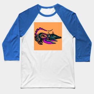 orange halloween possum opossum ecopop Baseball T-Shirt